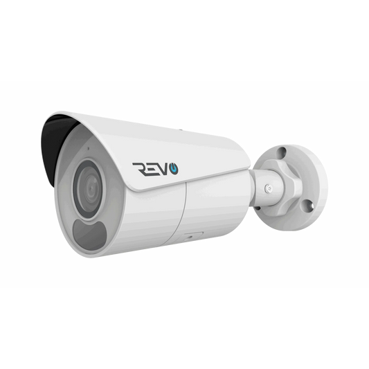 REVO ULTRA BLUE Series 4K (8 Megapixel) H.265 Indoor/Outdoor IR Bullet Camera with built-in Mic & 60ft CAT5e pre-made cable