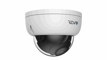REVO ULTRA BLUE SERIES 4CH 4K PoE H.265 NVR, 1TB & 4x 5 Megapixel Indoor/Outdoor IR Cameras with built-in Mic – Remote access via PC, MAC & Phone