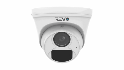 REVO ULTRA BLUE Series 2K (4 Megapixel) H.265 Indoor/Outdoor IR Turret Camera with built-in Mic & 60ft CAT5e pre-made cable