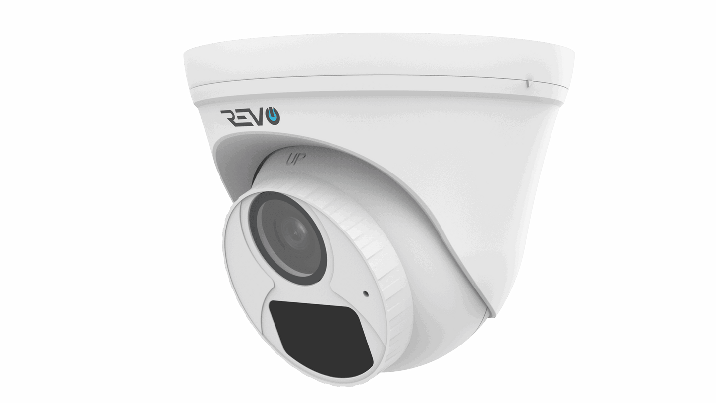 REVO ULTRA BLUE Series 2K (4 Megapixel) H.265 Indoor/Outdoor IR Turret Camera with built-in Mic & 60ft CAT5e pre-made cable