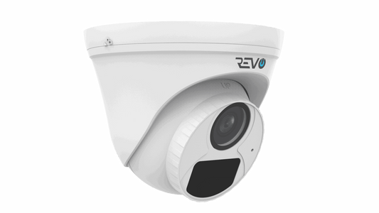 REVO ULTRA BLUE Series 5 Megapixel H.265 Indoor/Outdoor IR Turret Camera with built-in Mic & 60ft CAT5e pre-made cable