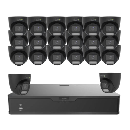 32CH 4K PoE NVR with 20×5MP Lumex Cameras