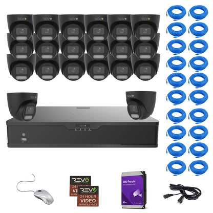32CH 4K PoE NVR with 20×5MP Lumex Cameras