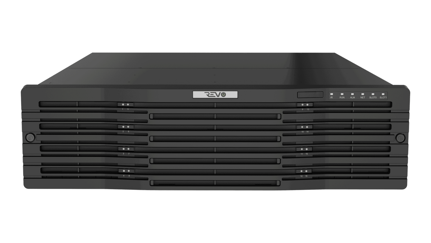 REVO ULTRA PLUS 64CH 16 SATA 4K Commercial Grade NVR with 8TB