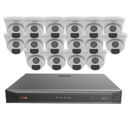 16CH 8K PoE NVR with 16×5MP Lumex Cameras