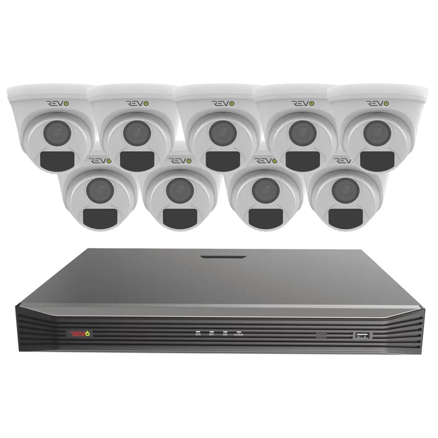 16CH 8K PoE NVR with 9×5MP Lumex Cameras