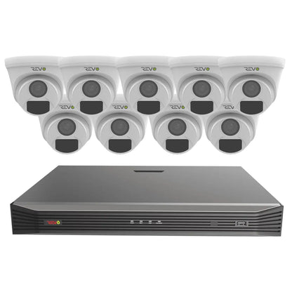 16CH 8K PoE NVR with 9×5MP Lumex Cameras