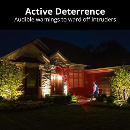 REVO UTLRA True 4K HD Smart Active Deterrence Turret Camera with 2-Way Audio