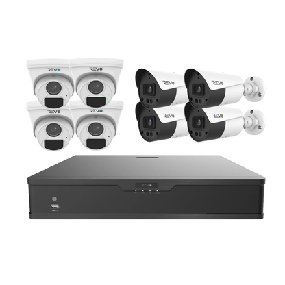 REVO ULTRA HYBRID 16CH 5 Megapixel DVR, 2TB HDD & 8x 1080p Cameras