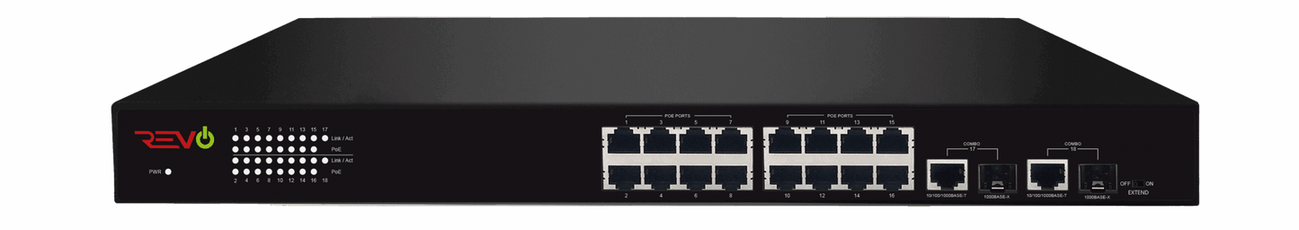 Ultra 16 Ch. POE Switch