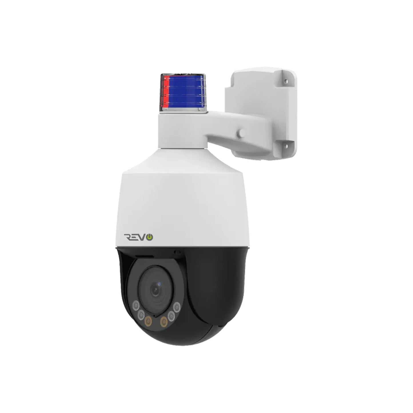 REVO ULTRA 4 Megapixel 5x Optical Zoom PTZ Camera with Two-Way Audio, Siren and Strobe Lights