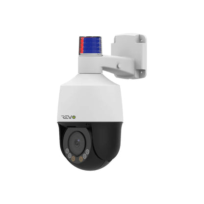 REVO ULTRA 4 Megapixel 5x Optical Zoom PTZ Camera with Two-Way Audio, Siren and Strobe Lights