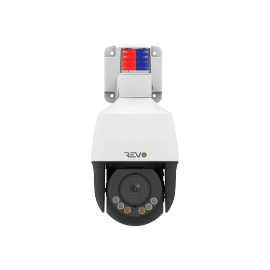 REVO ULTRA 4 Megapixel 5x Optical Zoom PTZ Camera with Two-Way Audio, Siren and Strobe Lights
