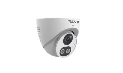 REVO UTLRA True 4K HD Smart Active Deterrence Turret Camera with 2-Way Audio