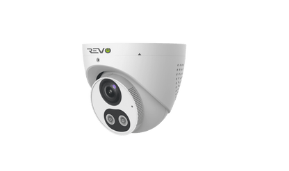 REVO UTLRA True 4K HD Smart Active Deterrence Turret Camera with 2-Way Audio