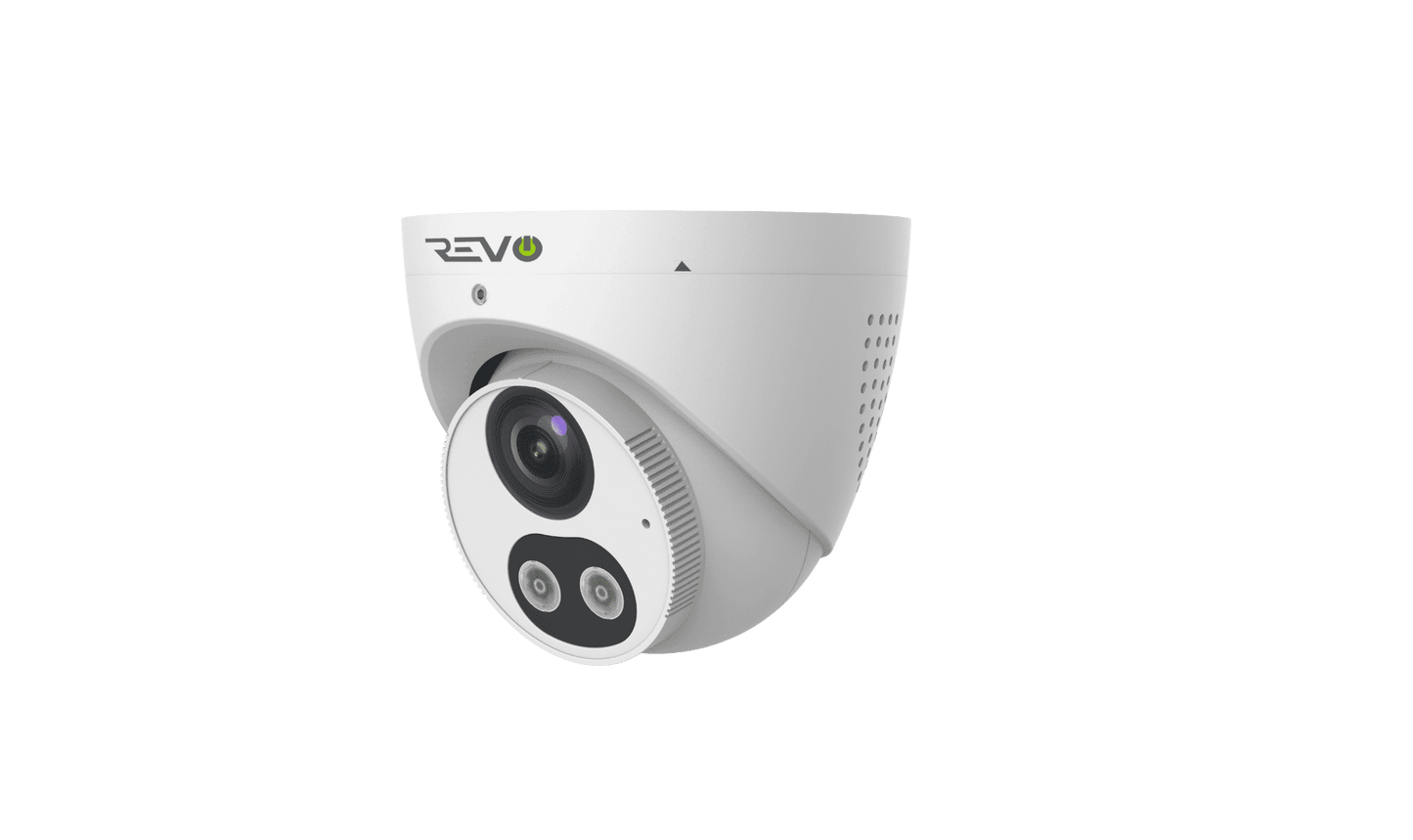 REVO UTLRA True 4K HD Smart Active Deterrence Turret Camera with 2-Way Audio(Pack of 2)