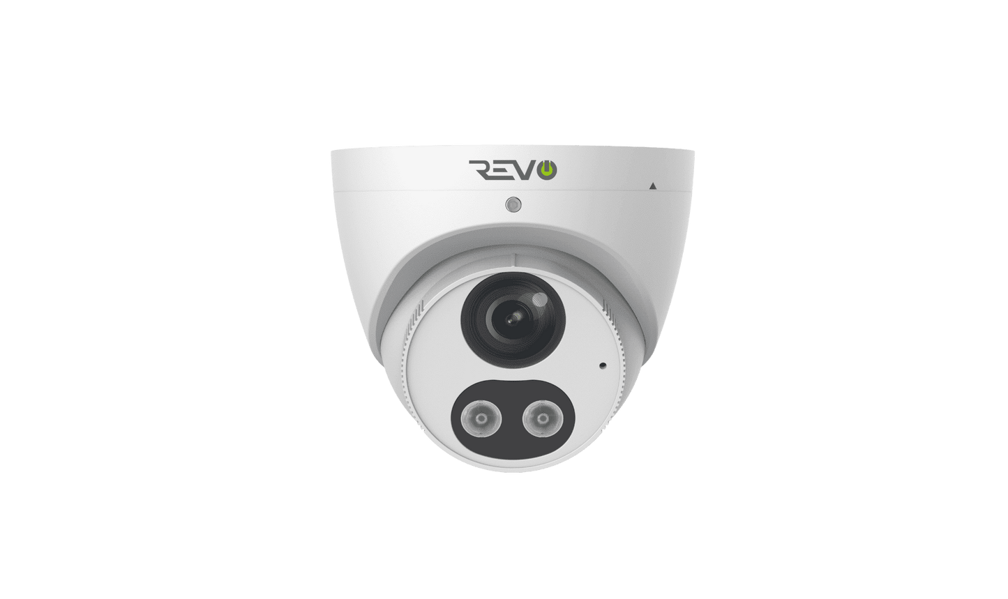 REVO UTLRA True 4K HD Smart Active Deterrence Turret Camera with 2-Way Audio