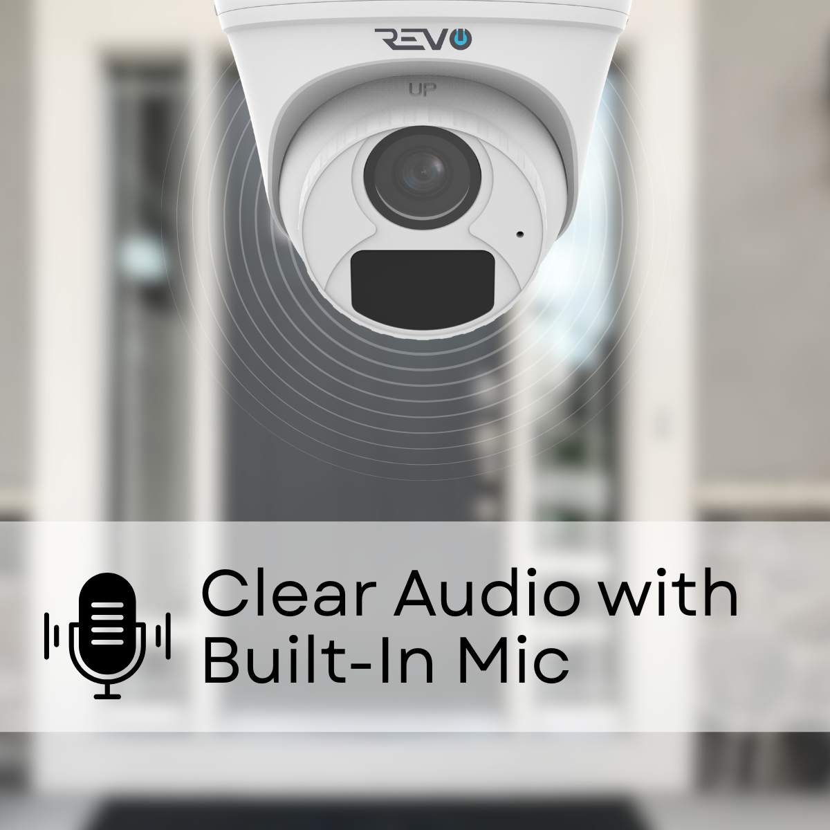 REVO ULTRA BLUE Series 2K (4 Megapixel) H.265 Indoor/Outdoor IR Turret Camera with built-in Mic & 60ft CAT5e pre-made cable