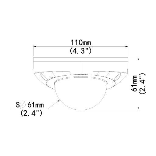Ultra HD Audio Capable 4 Megapixel Vandal-Resistant IP Surveillance Mini Dome Camera (Pack of 2)