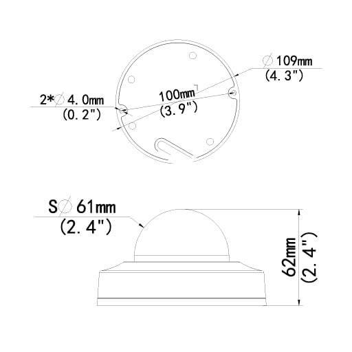 ULTRA 4MP Mini Dome with Audio and No pig tail