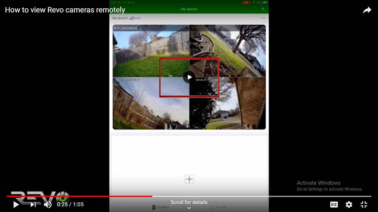 How to view Revo cameras remotely