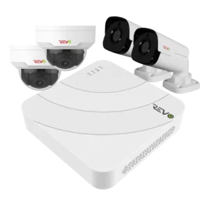 Ultra HD 4 Ch. 1TB NVR Home Surveillance System with 4 Security Cameras