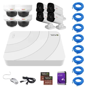 Ultra HD 8CH 2TB NVR Security System with 8 Cameras | Revo America