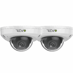 Ultra HD Audio Capable 4 Megapixel Vandal-Resistant IP Surveillance Mini Dome Camera (Pack of 2)