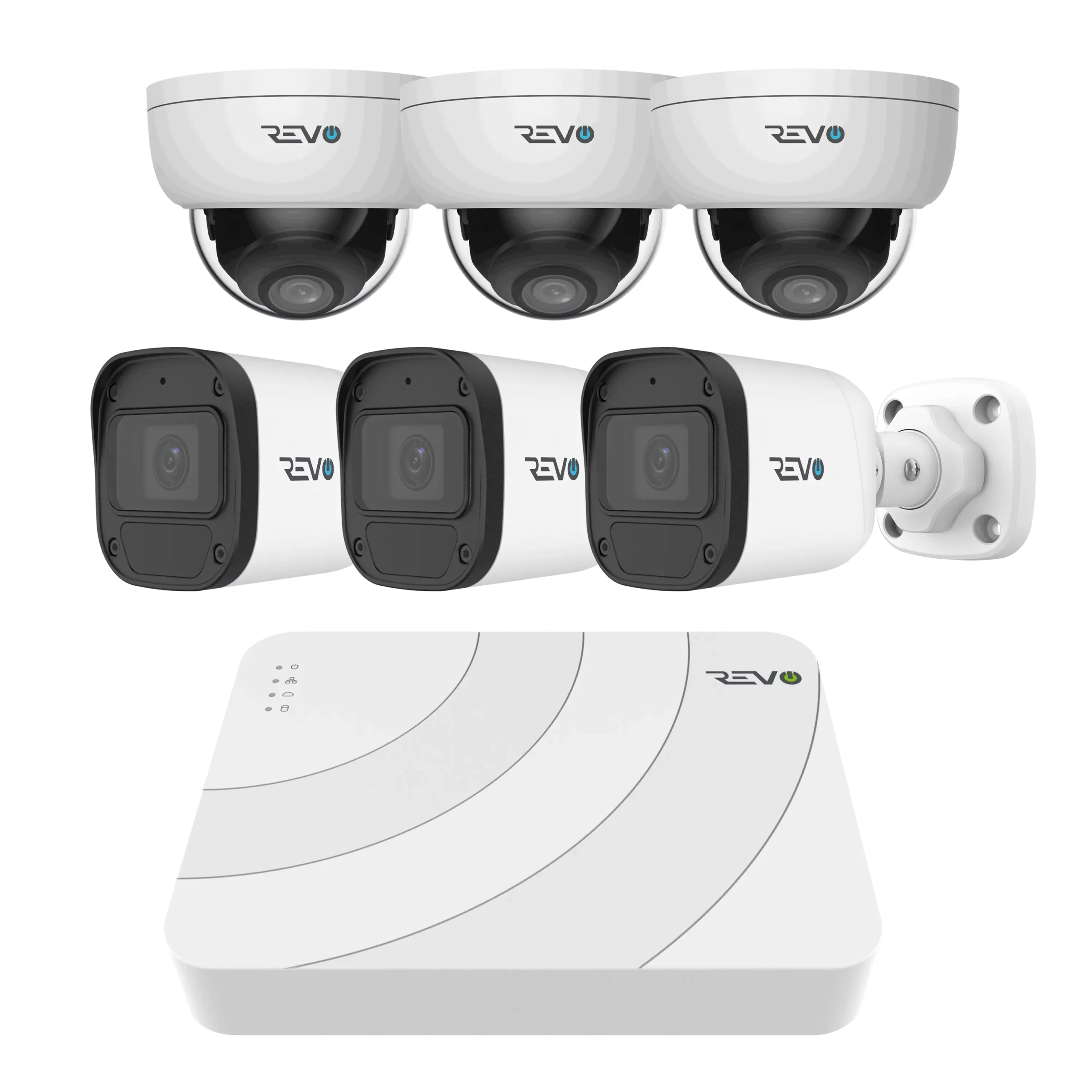 REVO ULTRA BLUE SERIES 8CH 4K PoE NVR, 2TB 6x 2K (4MP